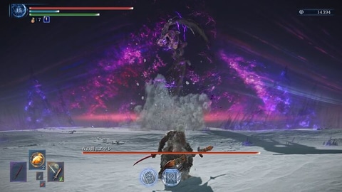 常夜の王 喰らいつく顎 戦闘画面